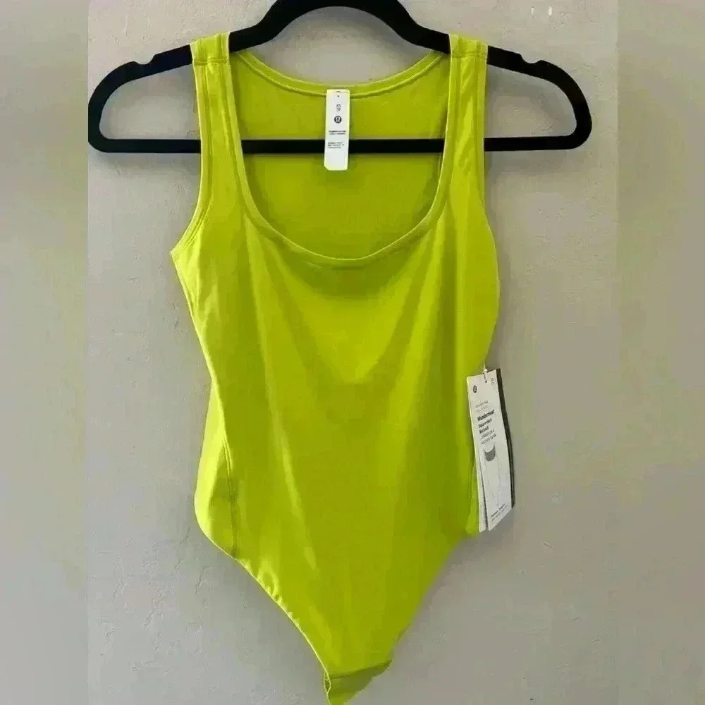 NWT LULULEMON Wundermost Ultra-Soft Nulu Square-Neck Sleeveless Bodysuit